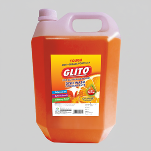 Glito Eco-Friendly Dishwashing Liquid <b>Detergent</b> with Orange Fragrance 50%-80% Active Ingredients for Dinnerware - Product Image 2