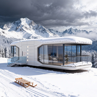 Maison capsule avec escalier intérieur, capsule spatiale, mini-maison, maison pod, maisons préfabriquées pour maison d'hôtes