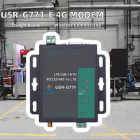 Módem Celular Serial Inalámbrico Externo LTE CAT 1 4G GSM RS232 RS485 MQTT SMS USR-G771-E para Europa con Ranura para Tarjeta SIM en Stock