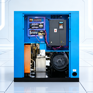 Compresseur d'air sans huile de 45 kW 60 CV avec lubrification et refroidissement à l'eau, adapté à un usage médical - Product Image 4