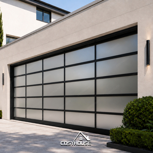 <span class=keywords><strong>Porte</strong></span> <span class=keywords><strong>de</strong></span> <span class=keywords><strong>garage</strong></span> <span class=keywords><strong>sectionnelle</strong></span> automatique isolée en aluminium sur mesure, <span class=keywords><strong>motorisée</strong></span>, pour <span class=keywords><strong>garage</strong></span> résidentiel, avec télécommande - Product Image 6