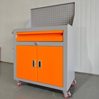 Armoire à outils roulante robuste avec rail coulissant et serrure numérique, chariot de rangement d'atelier en acier, OEM OBM, capacité 300 kg, usage industriel