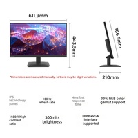 Écran d'ordinateur Lenovo, moniteur LCD pour la maison, protection des yeux, bureau, 1080p, faible lumière bleue, nouveau L27-4e, 27 pouces, gradation DC