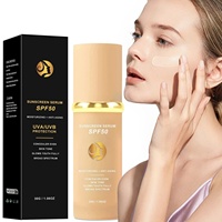 Crème solaire SPF 50 éclaircissante, hydratante, couvrante, imperméable, mate, longue durée, changeante de couleur
