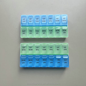 Custom Logo 14 Compartment Small Pill Box Wholesale Promotional Gift