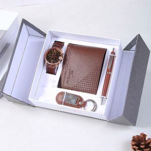 Mens Watch Wallet Belt Gift Set Christmas Valentine Day <b>Present</b> for Husband Business Souvenir - Product Image 1