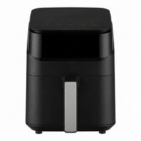 Freidora de Aire Inteligente de 4 Litros, 1200W/1400W, 8 Menús, Tamaño Pequeño/Mediano, Eléctrica, Digital, con Ventana Visible y Wifi