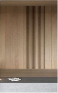 Panneaux muraux insonorisants sur mesure, absorption acoustique haute fréquence, design moderne et élégant, panneau composite WPC en bois - Product Image 2
