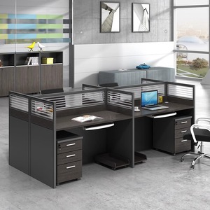 Muebles de oficina modulares modernos de fabricante de China, <span class=keywords><strong>escritorio</strong></span> de estación de trabajo de 2-6 plazas con estilo de panel de madera, <span class=keywords><strong>escritorio</strong></span> de Gerente de <span class=keywords><strong>personas</strong></span> <span class=keywords><strong>para</strong></span> 2-6 <span class=keywords><strong>personas</strong></span> - Product Image 3