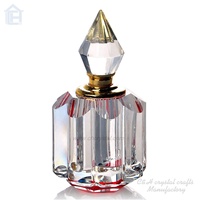 Flacon de parfum en verre cristal de 5 ml, petit, mini, personnalisé, style unique, coloré, vente chaude, pour la décoration de la maison et des mariages