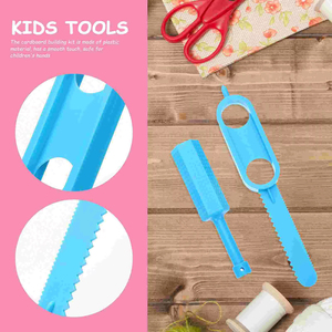 Plastic Smooth Kids Construction Toys Portable Building <b>Kits</b> Children Hand Eye Coordination Cardboard <b>Kit</b> <b>Diy</b> Decorations Party - Product Image 3