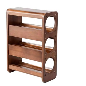 Wooden multi-tiered wine rack for red wine and champagne bottles, <b>tabletop</b> decoration for wooden wine bottles. - Product Image 5