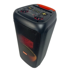 Karaoke Hoparlörü Kablosuz Mikrofon RGB LED 8" 80W Pil Güçlü Dış Mekan Performansı İçin Cep Telefonu ile Kullanılabilir (Stokta Mevcut) - Product Image 3