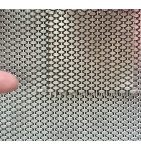 Revêtement mural en maille ovale <span class=keywords><strong>rigide</strong></span> - Panneau en acier inoxydable de qualité supérieure pour ascenseurs et intérieurs commerciaux - Product Image 5