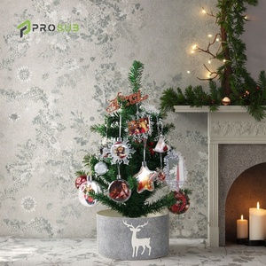 Decorazioni Natalizie Prosub per Sublimazione, Ornamenti Natalizi Trasparenti in Plastica a Forma di Fiocco di Neve - Product Image 6
