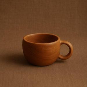 แก้วกาแฟไม้สักธรรมชาติพรีเมียม พร้อมเคลือบผิวเกรดอาหารสำหรับใช้ในครัว - Product Image 1