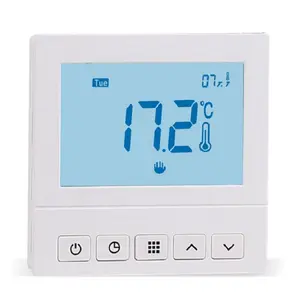 Termostato de control programable para calefacción de suelo, diseño de pantalla táctil para habitación