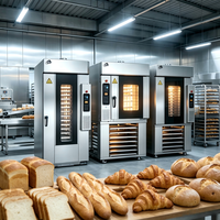 Four à pain sur chariot à 15 plateaux, four commercial pour pizzas/tartes aux œufs, machine à pain d'exportation en stock
