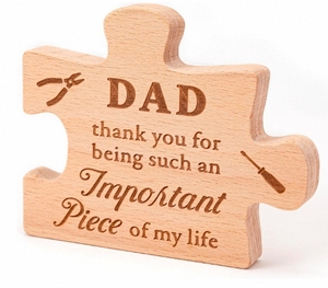 Puzzle en bois bloc décor écologique bricolage décor à la maison idées cadeaux pour papa fête des pères anniversaire fils fille enfants et bureau - Product Image 5