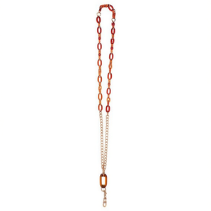 Catena per Borsa in Acrilico con Chiusura a Lucchetto, Catena per Telefono Lunga 120 Cm con Anello Ovale, Catena a Doppio Uso - Product Image 1