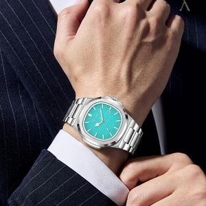 Neue Retro Quadratische Uhr Herren Waldstil Edelstahlarmband Business Allround Casual Leuchtende Nicht-Mechanische Quarzuhr - Product Image 4