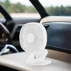 USB Rechargeable Mini Clip On Fan Portable Office And Car Desktop Device With Custom Logo Battery Powered For Convenience