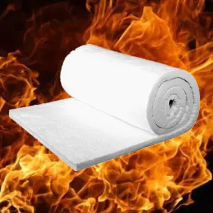 25mm / 50mm Refractory Blanket With Aluminium Foil Aluminium Silicate Ceramic Fibre Blanket