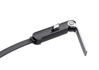 Kabel USB C ke USB C Pengisian Cepat PD 240W 5A, Kabel Tipe C Berbahan Nilon Kepang dengan Penyangga Ponsel Lipat untuk iPhone 16 Pro Max