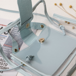 Nouveau petit sac carré transparent sac à bandoulière à une épaule. Z0214 - Product Image 5