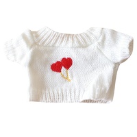 Mignon sweat à capuche en crochet de 30cm peut être personnalisé avec des mini vêtements en coton jouets en peluche ours en peluche et poupées