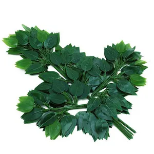 Árbol de boda Artificial, rama de planta, hojas de plástico verde