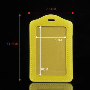 Couverture d'insigne d'identification d'étudiant et d'employé en cuir PU support de protection de carte de visite de bus pour les cadeaux promotionnels et d'affaires - Product Image 5