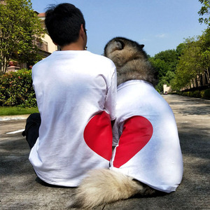 Abbigliamento Coordinato per Proprietari e Cani, Vestiti per Animali Domestici con Motivi a Cuore, Abbigliamento Abbinato per Cani e Umani all'Ingrosso - Product Image 1