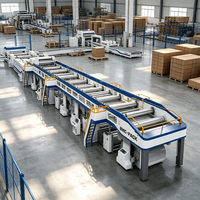 Línea de Producción de Cartón Corrugado de 3, 5 y 7 Capas, Unidad de Fabricación de Cartón Corrugado Totalmente Automática