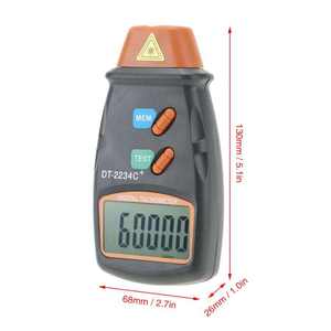 DT-2234C + RPM Tach परीक्षक मीटर 2.5-99,999RPM ऑटो रेंज मोटर डिजिटल फोटो टैकोमीटर, प्रति कार, पहियों, खराद, बिजली - Product Image 2