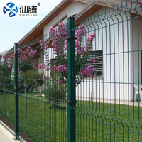 Clôture en treillis soudé 3D, panneaux de clôture de sécurité enduits pour jardin, ferme, autoroute, école, périmètre d'usine, taille personnalisée, vente en gros