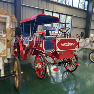 Charrette de tourisme vintage de haute qualité, charrette électrique de tourisme vintage avec auvent pour mariage et parc d'attractions - Product Image 6