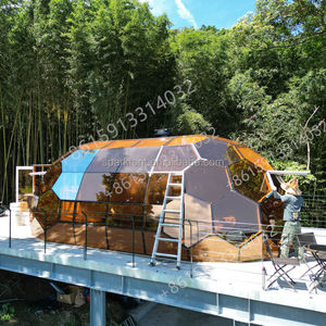 Tente Prix d'usine pas cher <span class=keywords><strong>Camping</strong></span> <span class=keywords><strong>Serre</strong></span> Ovale Verre Géo Dôme Maison <span class=keywords><strong>Grand</strong></span> Dôme Géodésique Tentes à vendre - Product Image 6