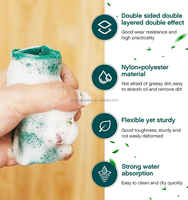 Rouleau de tampons à récurer vert robuste Roue en nylon à usage général Outil abrasif de nettoyage OEM personnalisable