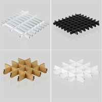 Grille de plafond en aluminium Plafond à cellules ouvertes en aluminium Plafond à grille suspendue pour décoration intérieure