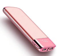 Offre Spéciale Portable Affichage Numérique 10000mah 20000mah Power Banks Chargeur Mobile Étanche avec Entrée Micro USB 10W Puissance de Sortie