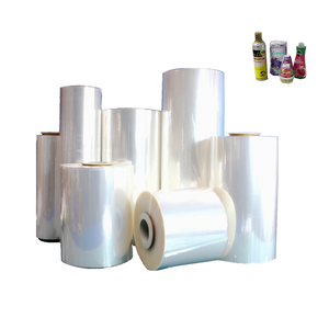 Tùy chỉnh màu mui xe chai gói bao bì polyethylene <span class=keywords><strong>PVC</strong></span> chất liệu nhiệt trong suốt thu nhỏ phim ảnh cuộn - Product Image 1
