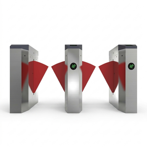 Tourniquet de contrôle d'accès pour supermarché et salle de sport, barrière à ailettes avec lecteur de code QR pour portail d'entrée de <span class=keywords><strong>parc</strong></span> d'attractions - Product Image 2