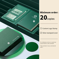 Carpeta de Anillas A5 de Lujo, Logotipo Personalizado al por Mayor, Tapa Dura de Cuero PU, Diario de Negocios, Cuaderno, Planificador de Reuniones, Hojas Sueltas para Oficina