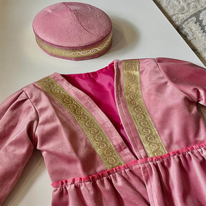 Ensemble ethnique pour enfants, motif multi-motifs, élégant motif floral brodé, veste d'automne, vêtements de fête pour garçons et filles - Product Image 4