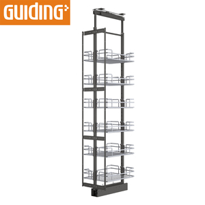 Despensa de cocina, organizador de almacenamiento, rodamiento de bolas, deslizante, extraíble, estantes de alacena para esquina, armarios de cocina - Product Image 1