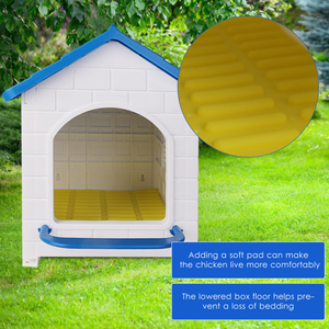 Nouvelle boîte à poules en plastique rouge/bleu de type A pour élevage avicole, facile à nettoyer - Product Image 5