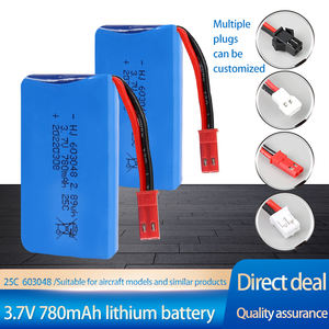 工場Rc Quadcopter 3.7V 780mAh 603048 Li-polymerセル木製飛行機ジェットプレーンファン玩具ドローン用Lipoバッテリー - Product Image 2