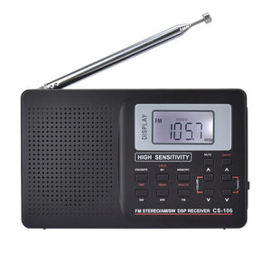 Radio Estéreo Multibanda de Alta Sensibilidad FM AM SW DSP con Pantalla Digital LCD, Estaciones Preestablecidas y Doble Fuente de Alimentación - Product Image 1
