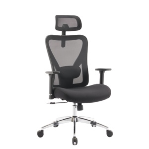 Chaise de bureau ergonomique à dossier haut certifiée CE avec soutien pour le cou et le dos, design moderne, chaise de bureau en maille - Product Image 1